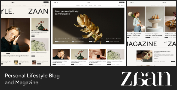 Zaan - Personal Lifestyle Blog and Magazine Logo
